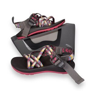 Chaco ZX/1 EcoTread Outdoor Strappy Sandals "Fletched Pink" J180032 Youth 13